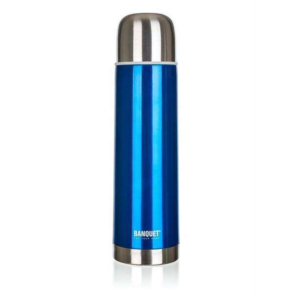 Termoska BANQUET Avanza Blue 1 l, nerez modrá

