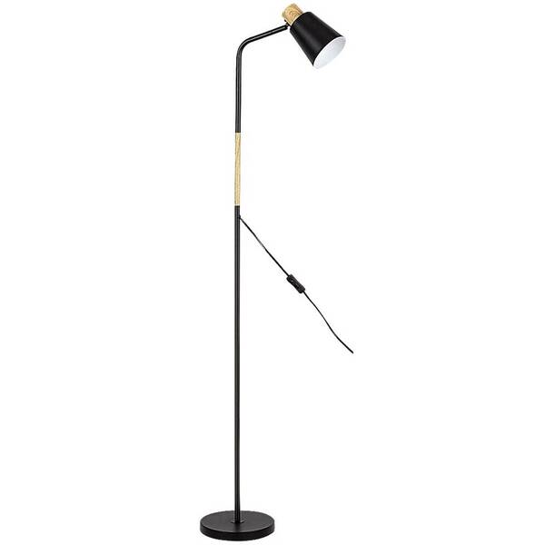 Stojací lampa Rabalux Azim 74003 černá/dřevo

