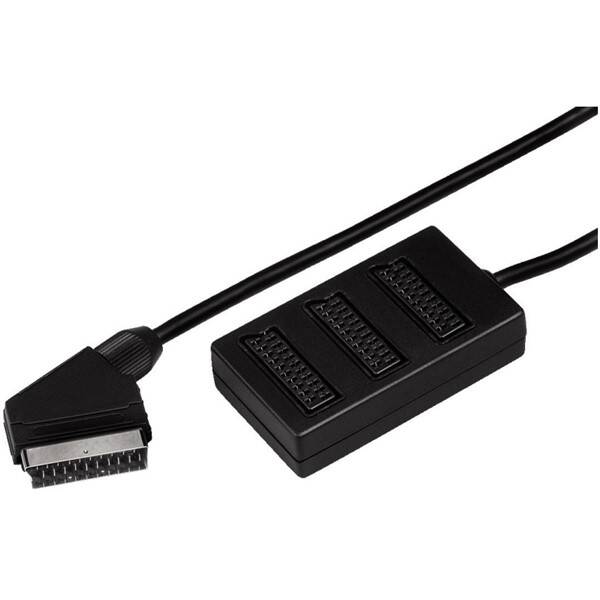 Kabel AQ 1x SCART (samec) na 3x SCART (samice) 

