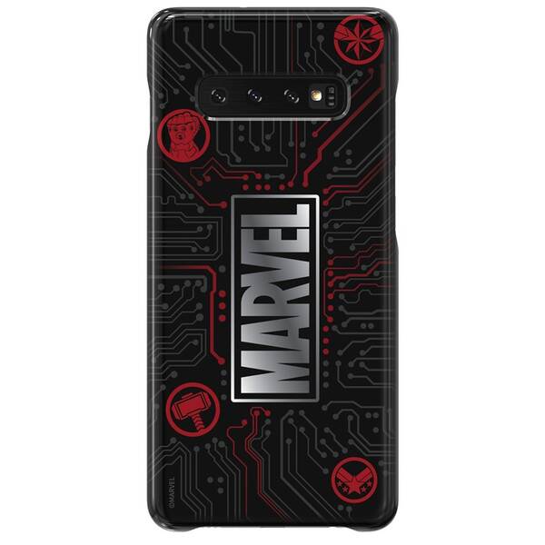 Kryt na mobil Samsung Marvel Logo na Galaxy S10+ černý

