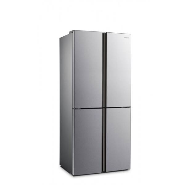 Americká lednice Hisense RQ515N4AC2 stříbrná barva

