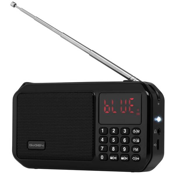 Radiopřijímač GoGEN FMP 125 BTB černá barva
