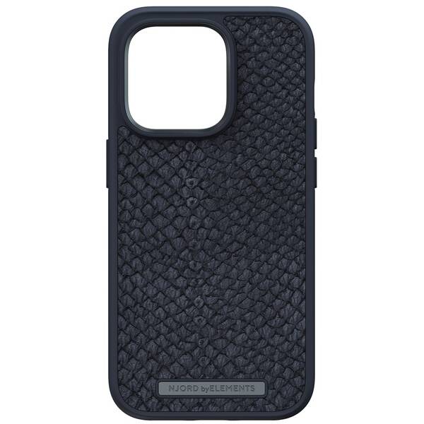 Kryt na mobil Njord Salm.Leather Magsafe na Apple iPhone 14 Pro černý

