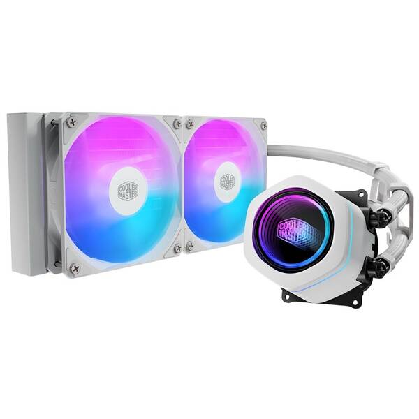 Vodní chladič Cooler Master MasterLiquid Core Nex 240 White bílý

