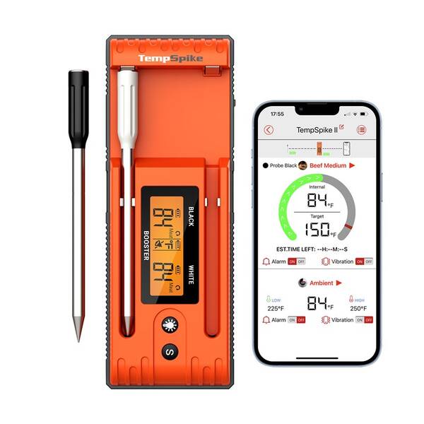 Teploměr do masa ThermoPro TP-962 dual TempStrike oranžový

