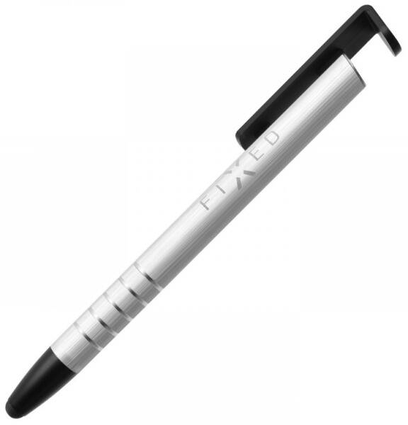 Stylus FIXED 3v1, psací pero + stojánek stříbrný


