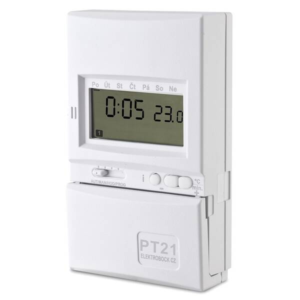 Termostat Elektrobock PT21 bílý

