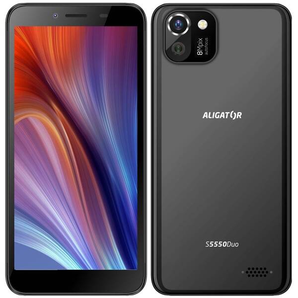 Mobilní telefon Aligator S5550 Duo černá barva
