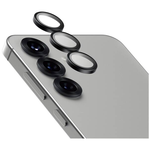 Ochranné sklo čočky fotoaparátu PanzerGlass HoOps Ceramic na Samsung Galaxy S25 černé

