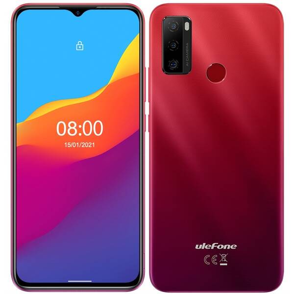 Mobilní telefon UleFone Note 10 Dual SIM červený

