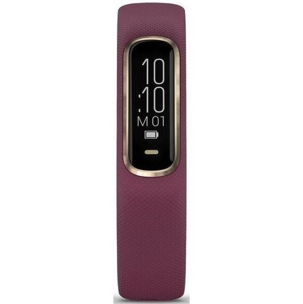 Fitness náramek Garmin vivoSmart4 Optic Merlot/Rose Gold (velikost S/M) 

