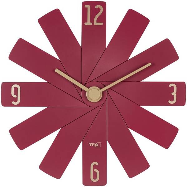 Nástěnné hodiny TFA TFA 60.3020.05 CLOCK IN THE BOX červené

