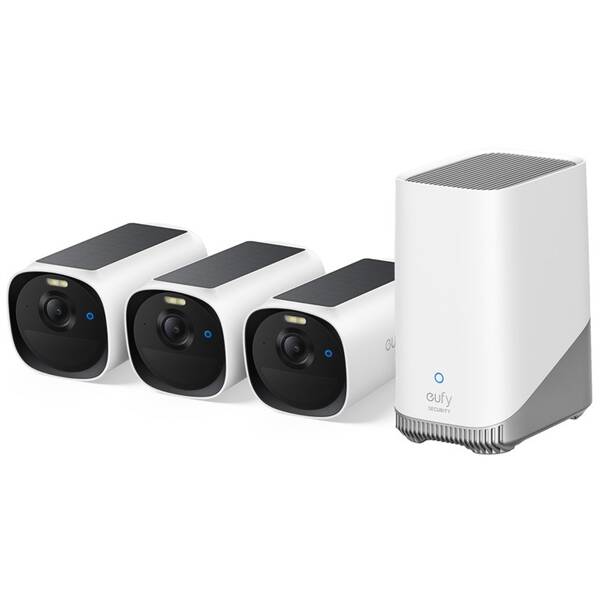 IP kamera Anker eufy E40 (3 ks + HomeBase 3) bílá

