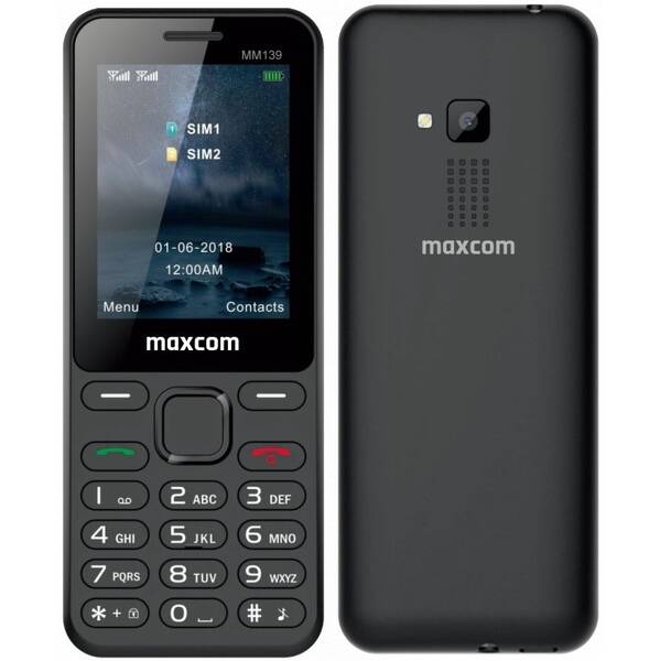 Mobilní telefon MaxCom MM139 černý

