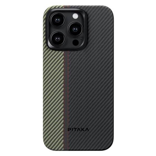 Kryt na mobil Pitaka Fusion Weaving MagEZ 4 600D na Apple iPhone 15 Pro Max černý

