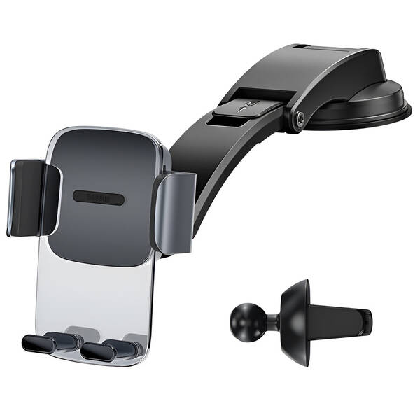 Držák na mobil Baseus Easy Control Clamp, s ramenem černý

