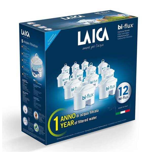 Filtr na vodu Laica univerzální 10 ks + 2 ks magnesium F12SES0 bílý

