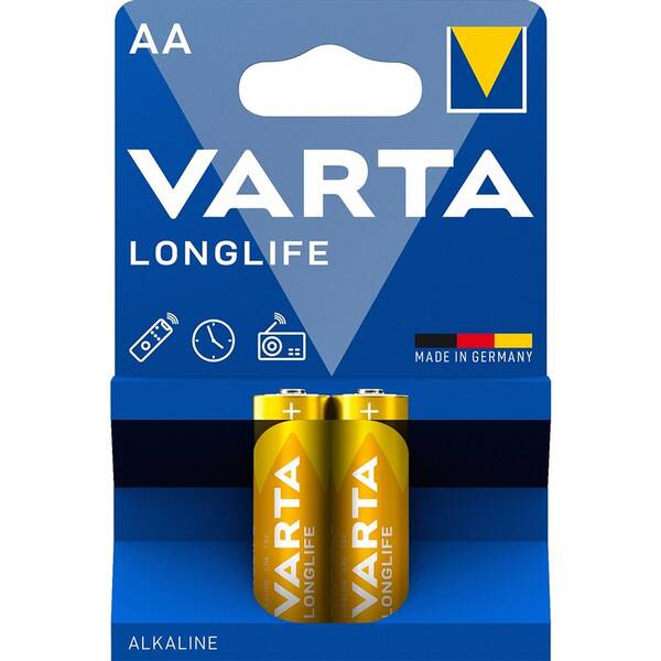 Baterie alkalická Varta AA, LR06, blistr 2ks 

