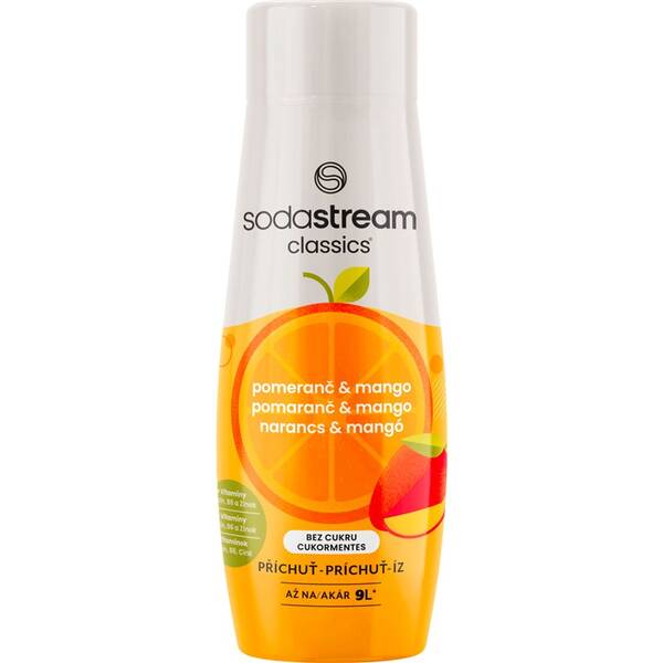 Příchuť pro perlivou vodu SodaStream Pomeranč Mango Zero 440 ml 

