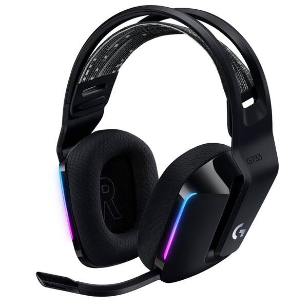 Headset Logitech G733 Lightspeed Wireless RGB černý

