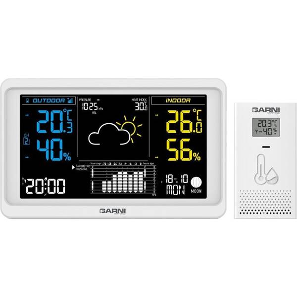 Meteorologická stanice GARNI 618 Precise bílá

