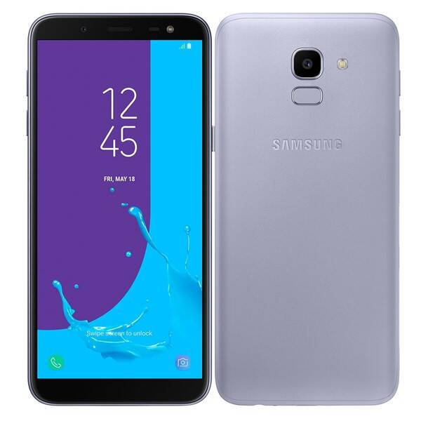 Mobilní telefon Samsung J6 Dual SIM fialová barva
