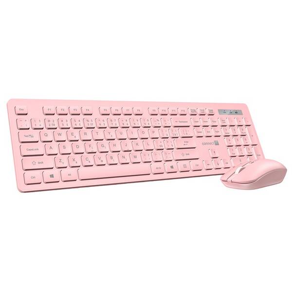 Klávesnice s myší Connect IT Wireless FashionCombo2 růžová

