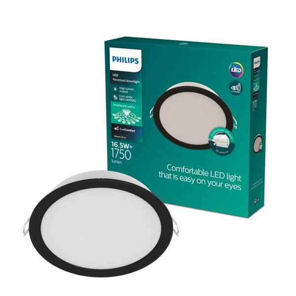 Stropní svítidlo Philips 59466 MESON 150 16.5W 40K černé

