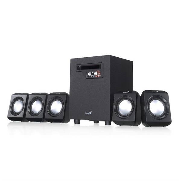 Reproduktory Genius SW-5.1, 5.1, Verze II. černé

