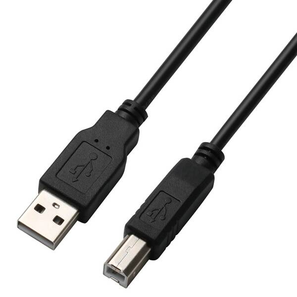 Kabel GoGEN USB A/USB B, 5m černý

