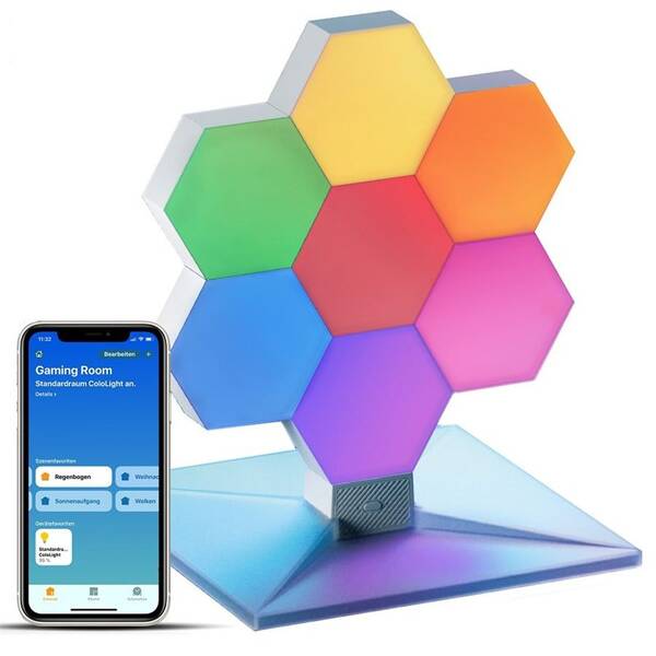 Stolní LED lampička Cololight Plus, modulární, Wi-Fi, se 7 bloky - HomeKit Verze 


