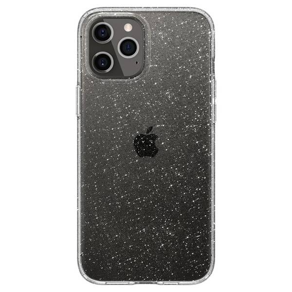 Kryt na mobil Spigen Liquid Crystal Glitter na Apple iPhone 12/12 Pro průhledný

