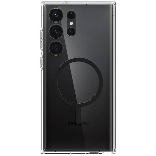 Kryt na mobil Spigen Ultra Hybrid OneTap MagSafe Ring na Samsung Galaxy S23 Ultra průhledný

