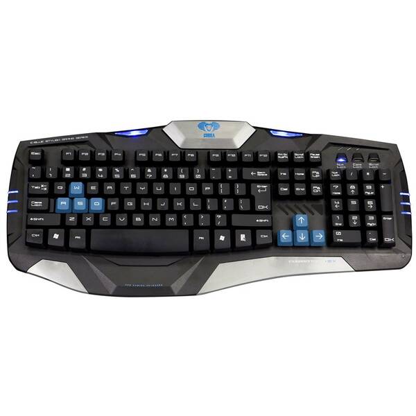 Klávesnice E-Blue Cobra Combatant- EX, US černá barva
