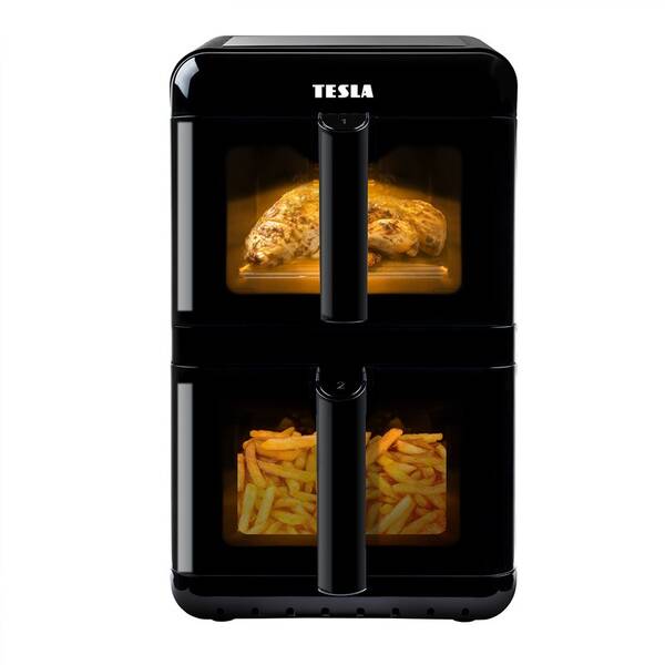 Fritéza horkovzdušná Tesla DualZone Q680 XXL černá barva
