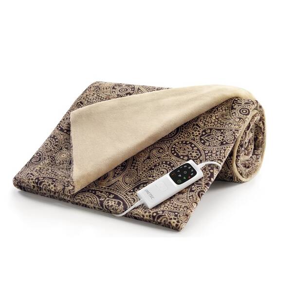 Vyhřívací deka Imetec 16776 Jacquard hnědá

