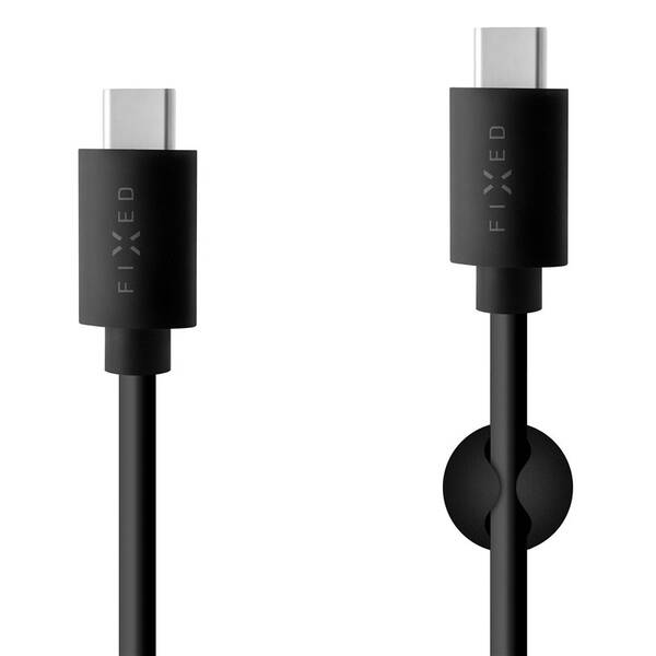 Kabel FIXED USB-C/USB-C a podporou PD, USB 2.0, 60W, 2m černý

