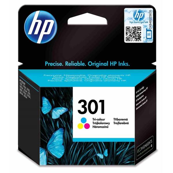 Inkoustová náplň HP 301, 150 stran - CMY 

