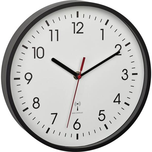 Nástěnné hodiny TFA TFA 60.3550.01 černé

