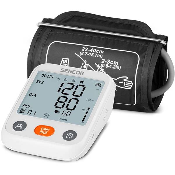 Tlakoměr na paži Sencor SBP 1150WH bílý

