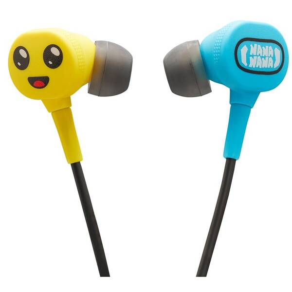 Sluchátka PowerA Wired Earbuds - Fortnite Peely modrá/žlutá

