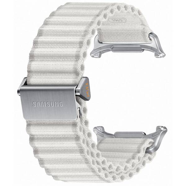 Řemínek Samsung Sportovní Trail Band pro Galaxy Watch Ultra, velikost S, M, L bílá barva

