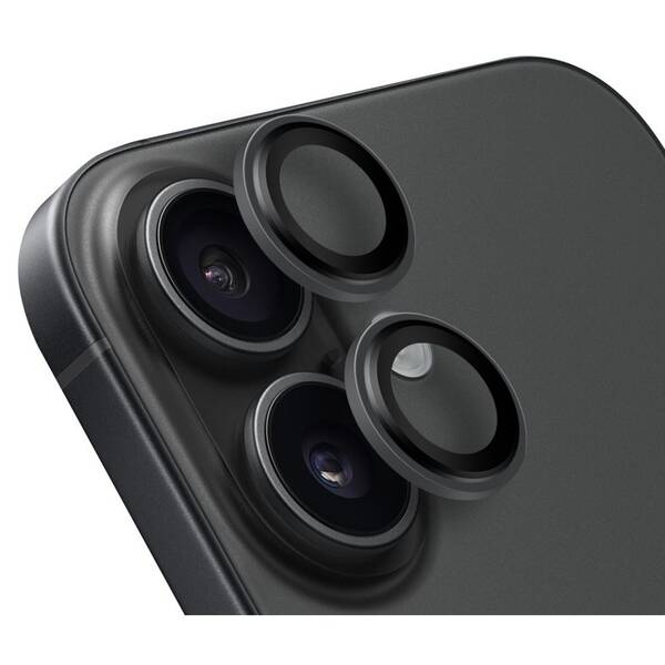 Ochranné sklo čočky fotoaparátu Obal:Me na Apple iPhone 17 černé

