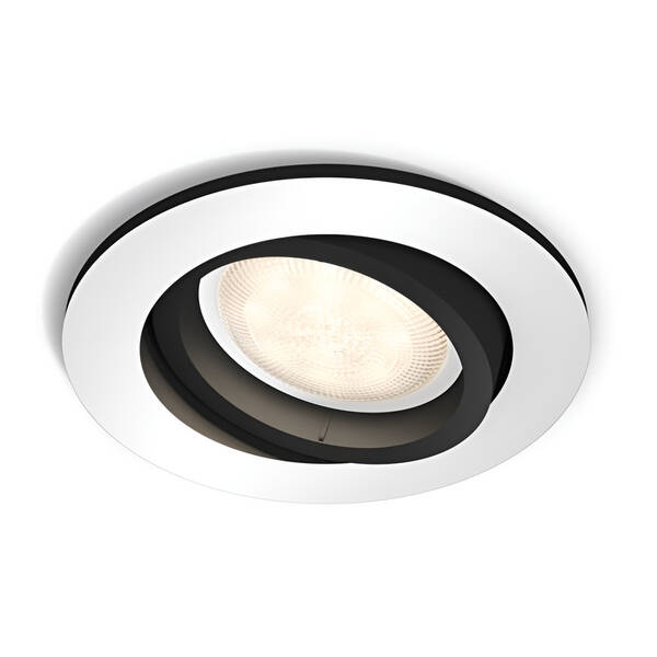 Vestavné svítidlo Philips Milliskin White Ambiance Spot, 1x 4,2 W, kulaté hliník

