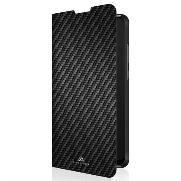 Pouzdro na mobil flipové Black Rock Flex Carbon Booklet na Huawei P Smart (2019) černé


