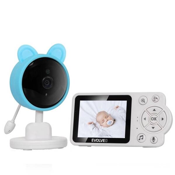 Dětská elektronická chůva Evolveo Baby Monitor N3 (CAM-3B) modrá

