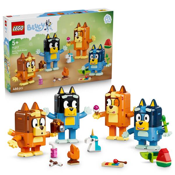 Stavebnice LEGO® Bluey 11217 Bluey a její rodinka z kostek 

