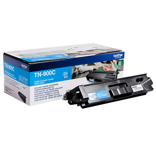 Toner Brother TN-900C, 6000 stran azurový

