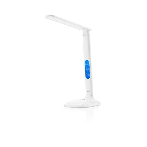 Stolní LED lampička ETA 3892 90000 stmívatelná, displej, 6W bílá

