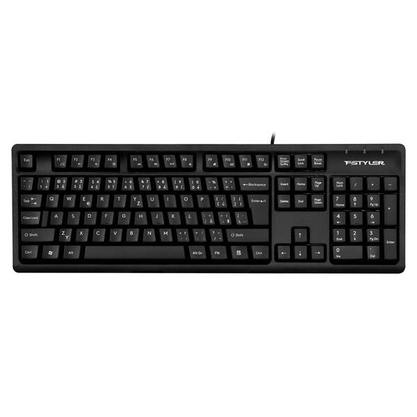 Klávesnice A4Tech FKS12 FStyler, CZ černá

